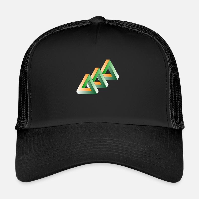 triangle - Casquette trucker  - noir/noir