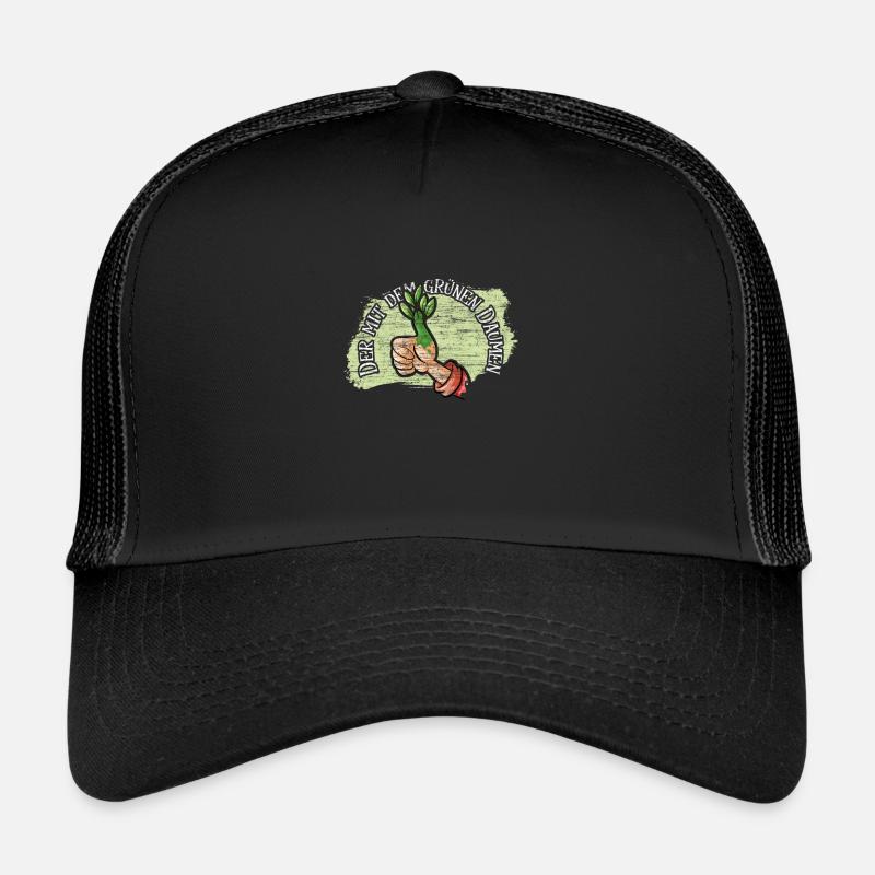 Gärtner Garten - Trucker Cap - Schwarz/Schwarz