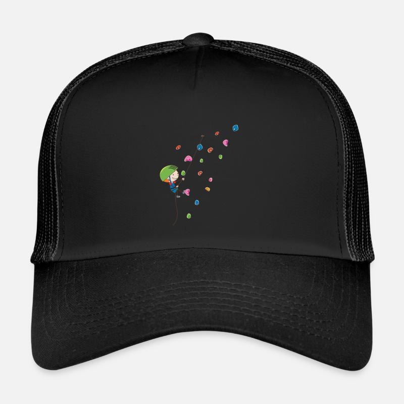 Climbing indoor children climbing wall bouldering - Trucker Cap - black/black