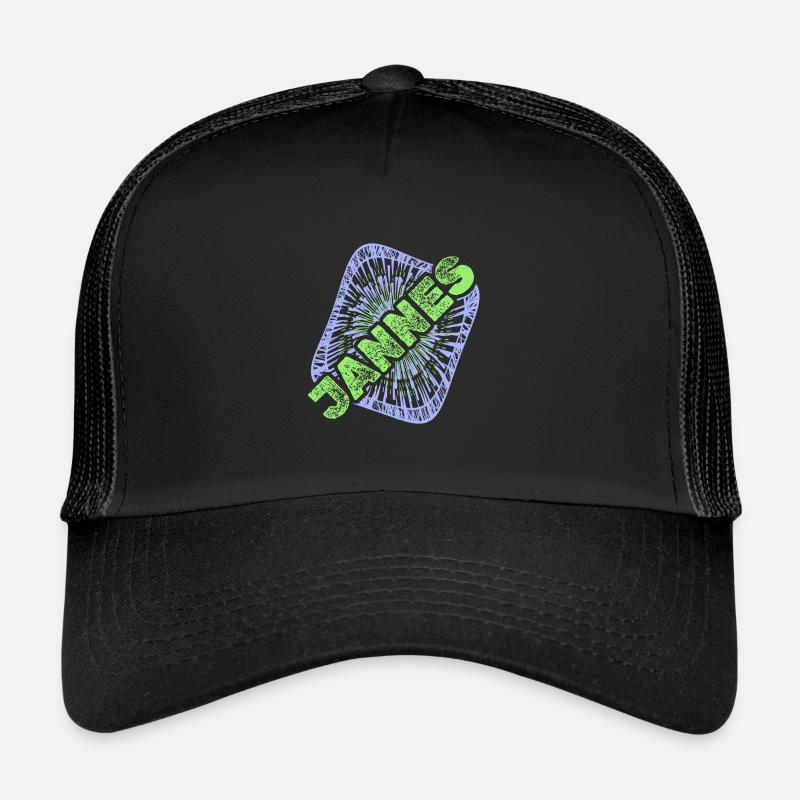 Vorname Jannes - Trucker Cap - Schwarz/Schwarz