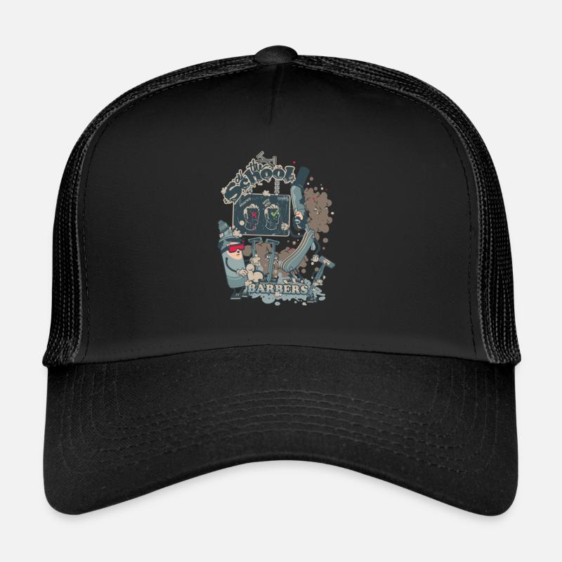 Barbers Shop - Trucker Cap - Schwarz/Schwarz