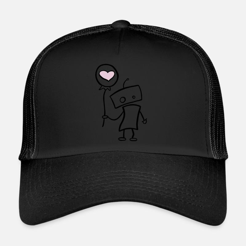 Verliebter Roboter mit Herz Trucker Cap