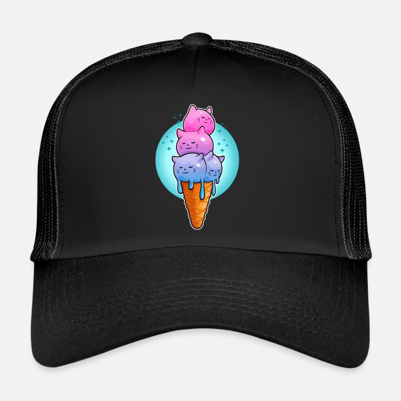 chatons crème glacée Casquette trucker 