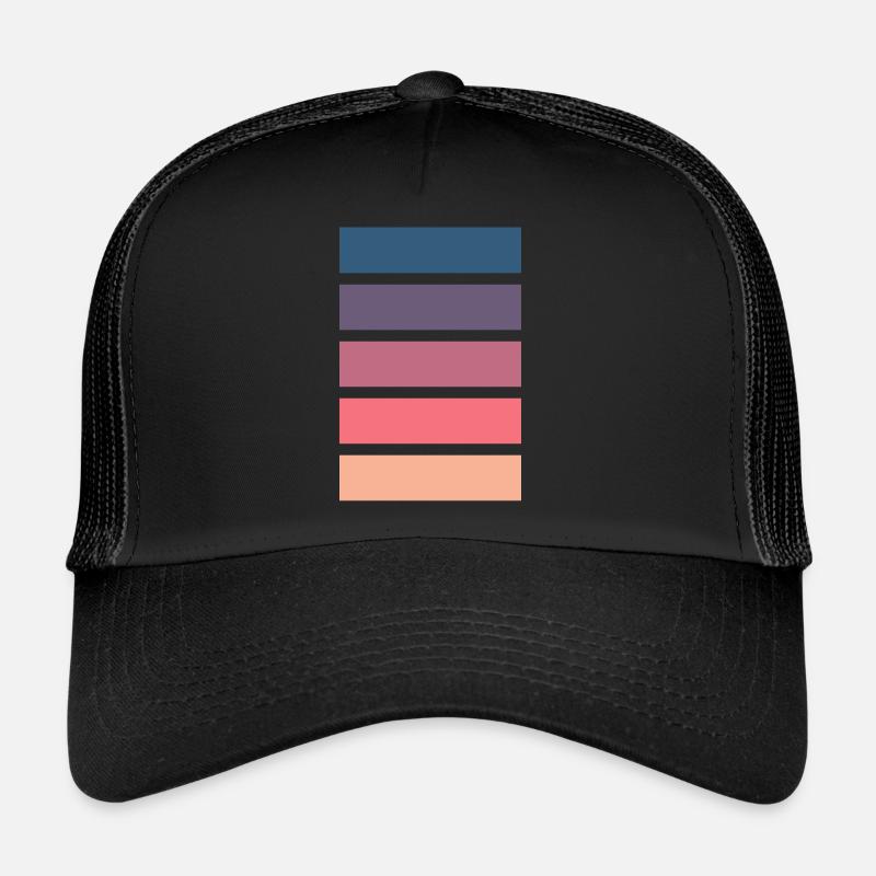 Five Color Bars 001 "Miami Sunset" design Casquette trucker 