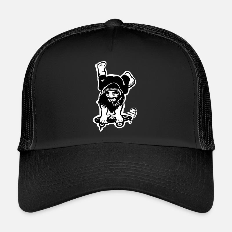 Skating Dwarf - Trucker Cap - black/black
