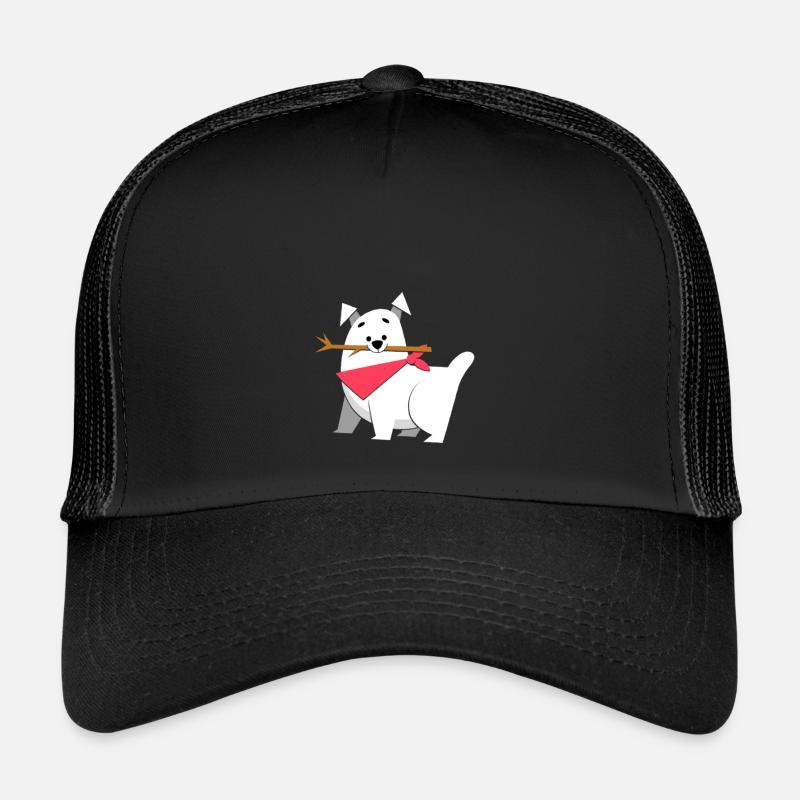 Happy Dog - Trucker Cap - Schwarz/Schwarz