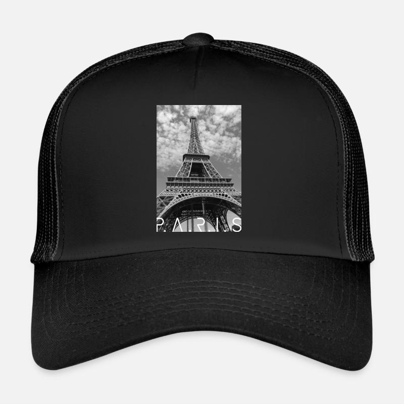 Paris - Eiffel Tower - Trucker Cap - black/black