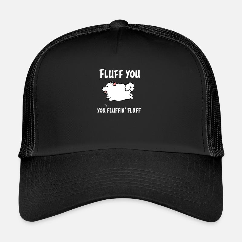 Samoyed Fluff Dog Trucker Cap