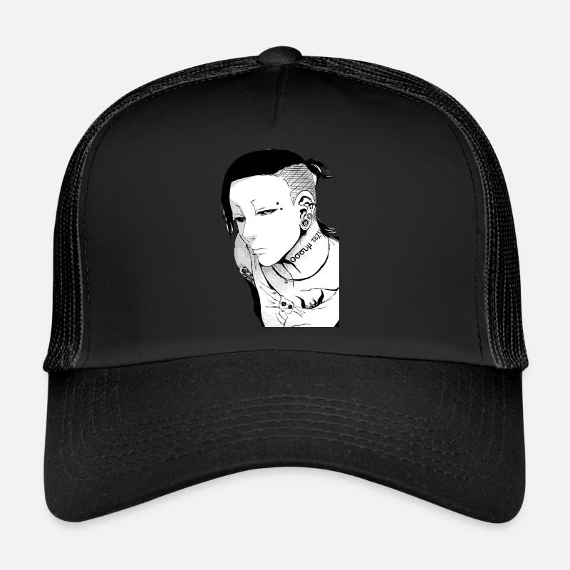 luna freya uta - Trucker Cap - Schwarz/Schwarz