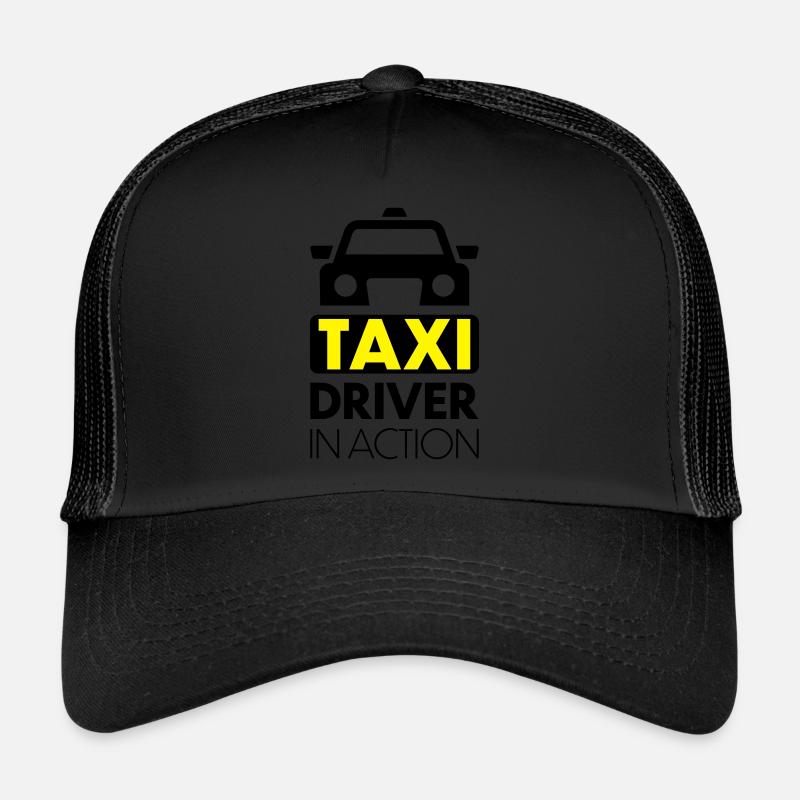 Taxi - Trucker Cap - Schwarz/Schwarz