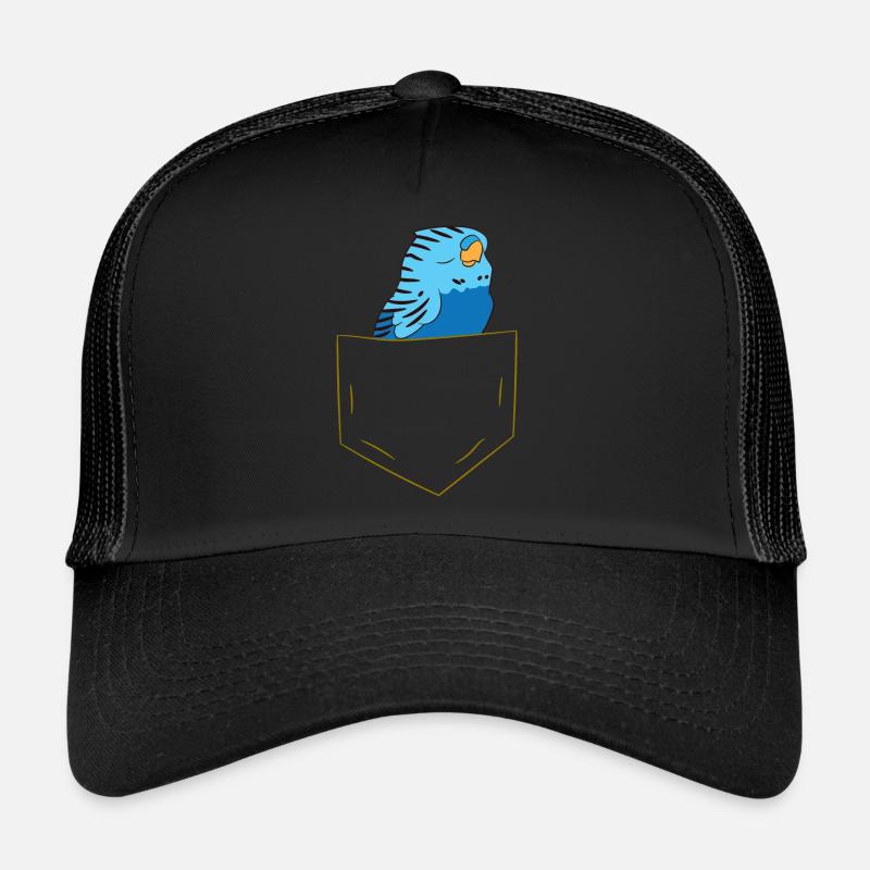 Wellensittich - In Brusttasche / Hemdtasche Trucker Cap