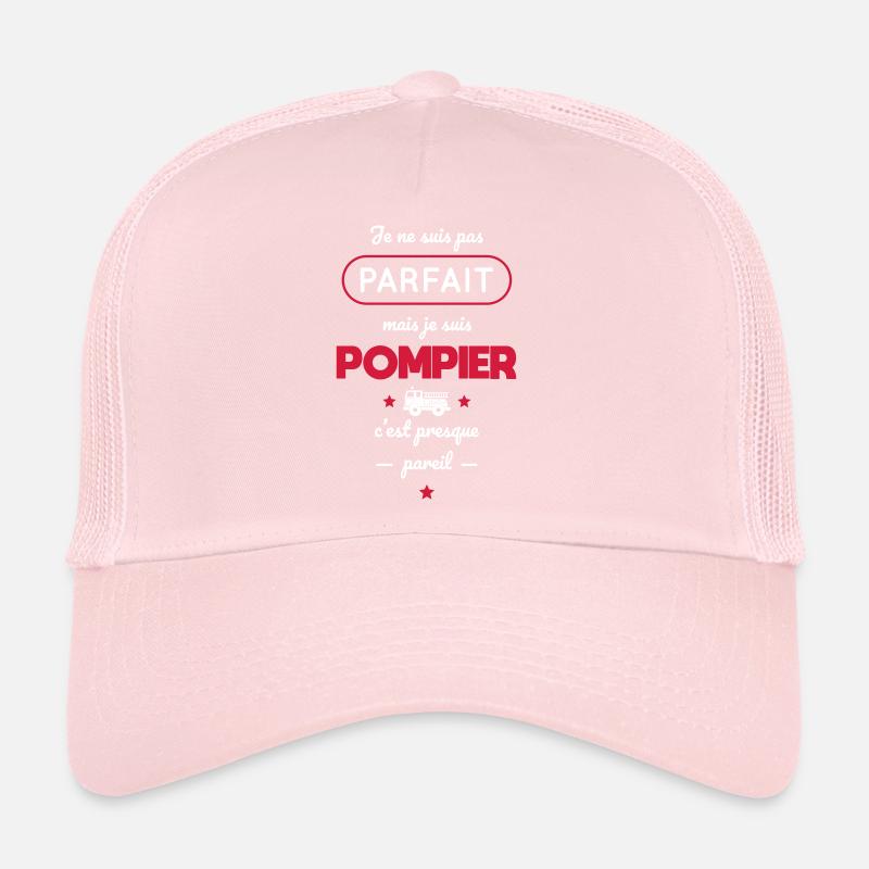 Je ne suis pas parfait mais je suis pompier Casquette trucker 