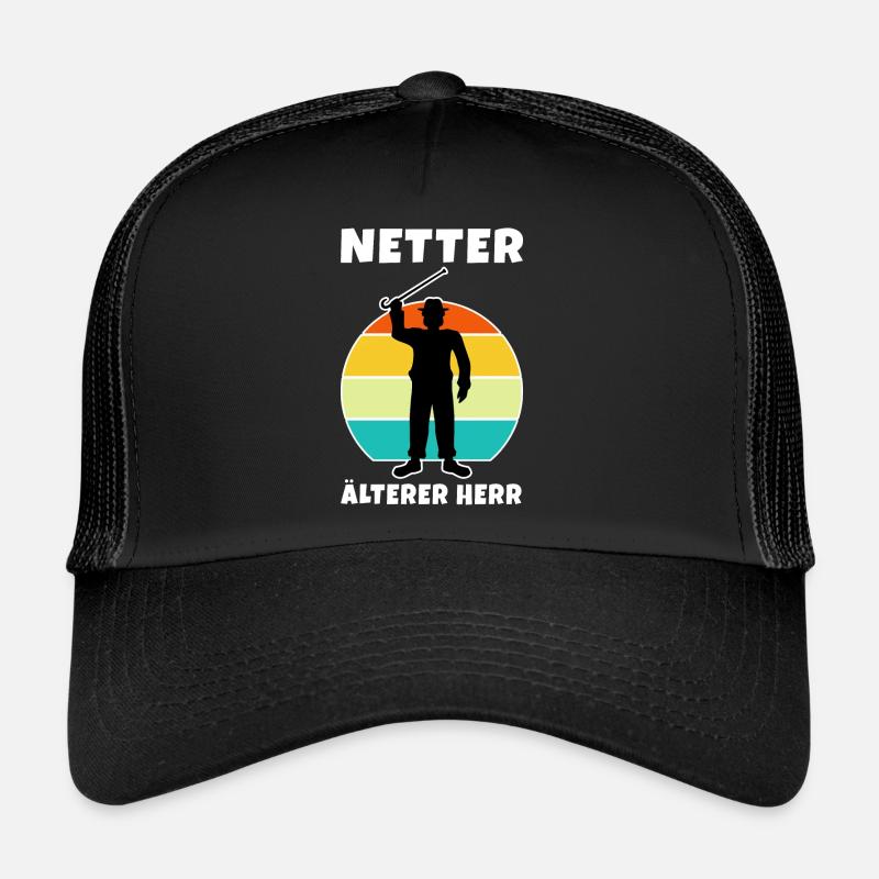 Netter ältere Herr Trucker Cap