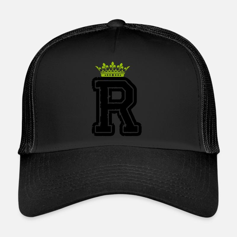 buchstabe R krone Trucker Cap