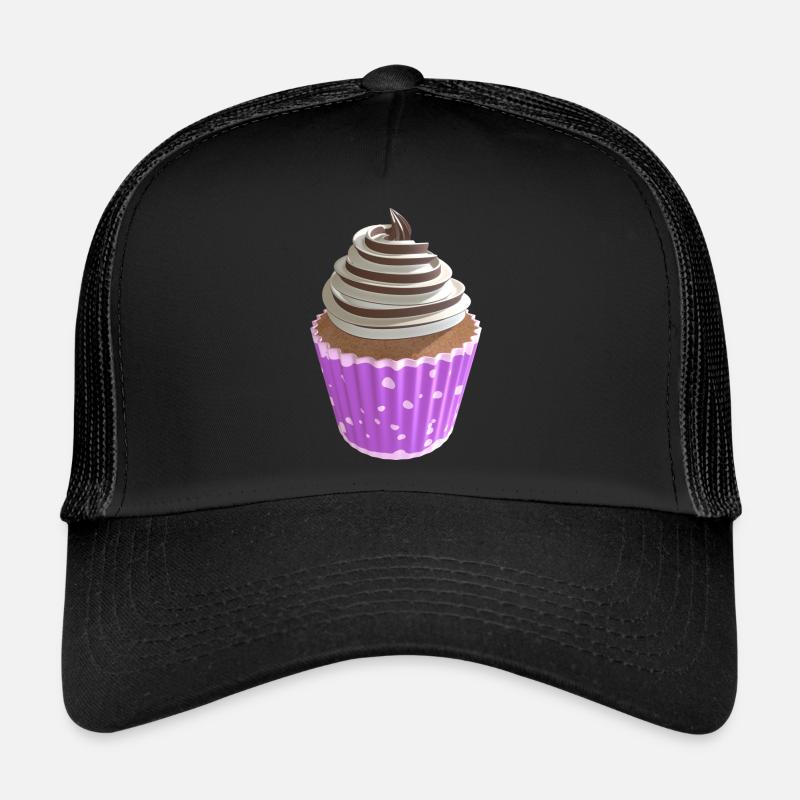 Cupcake Vanille et Chocolat Casquette trucker 