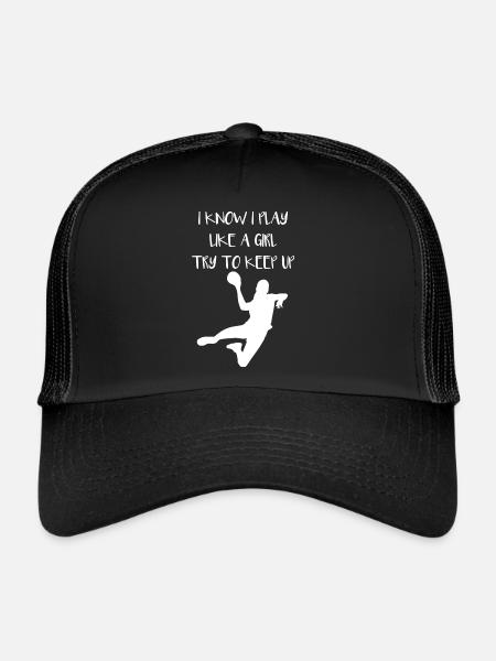 Handball Filles Handball Femmes Handball Féminin - Casquette trucker  - noir/noir - Devant