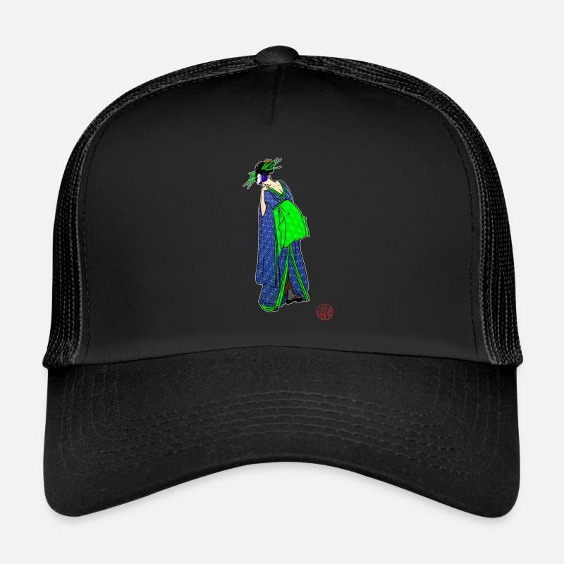 Bijinga portrait in virtual reality - Trucker Cap - black/black