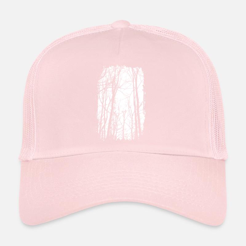 Forêt - noir/blanc - Nature - Art durable Casquette trucker 