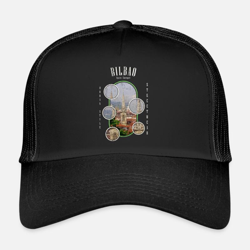 Bilbao Spanien Stadt Skyline Heimat Liebe Trucker Cap
