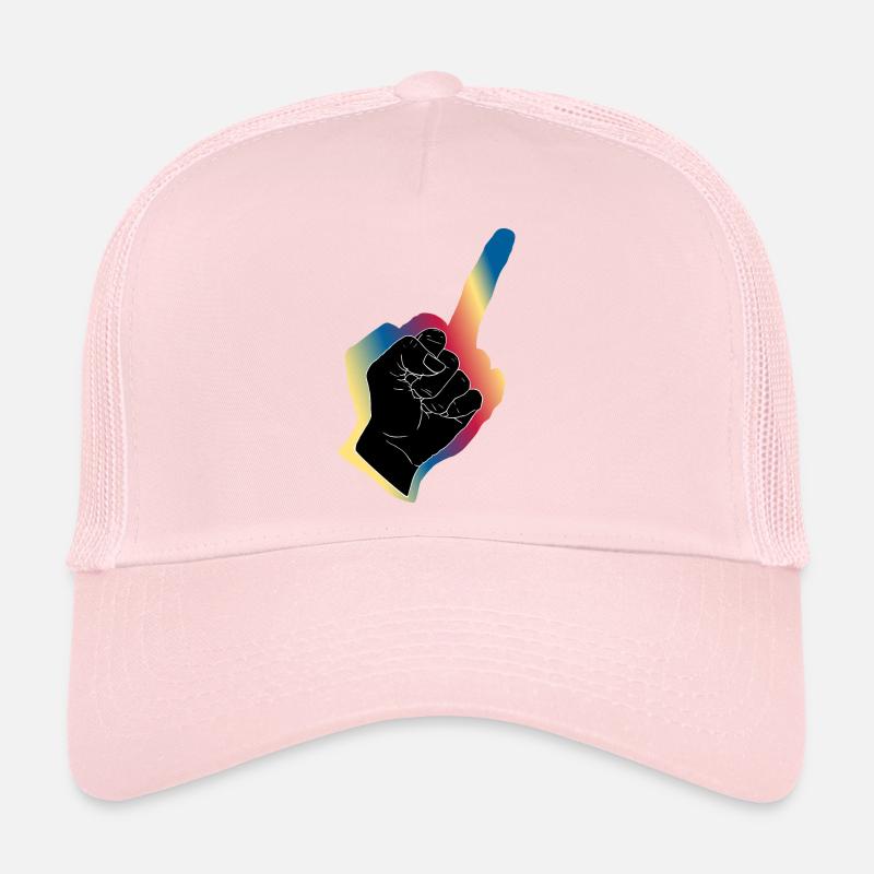 Schwarze Faust Aura Trucker Cap