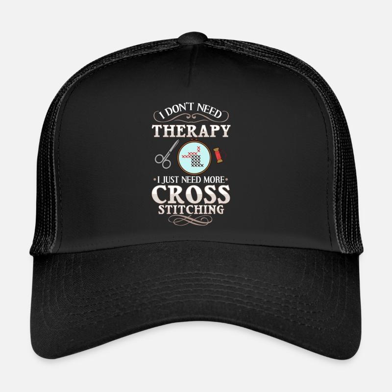 Cross Stitch Pattern Cross Stitch Needles Embroidery Weaving Trucker Cap
