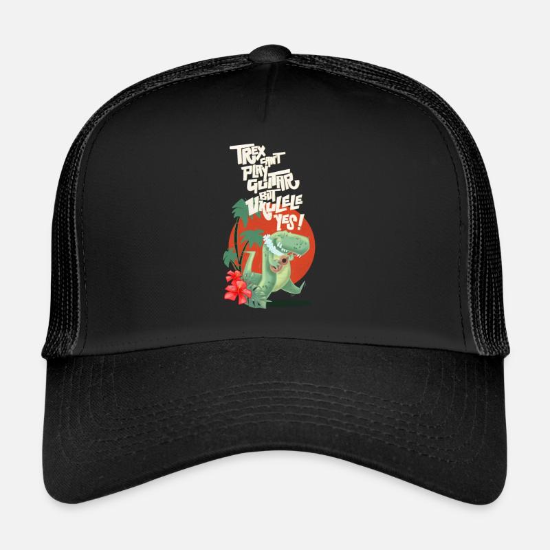 Ukulélé trex - Casquette trucker  - noir/noir