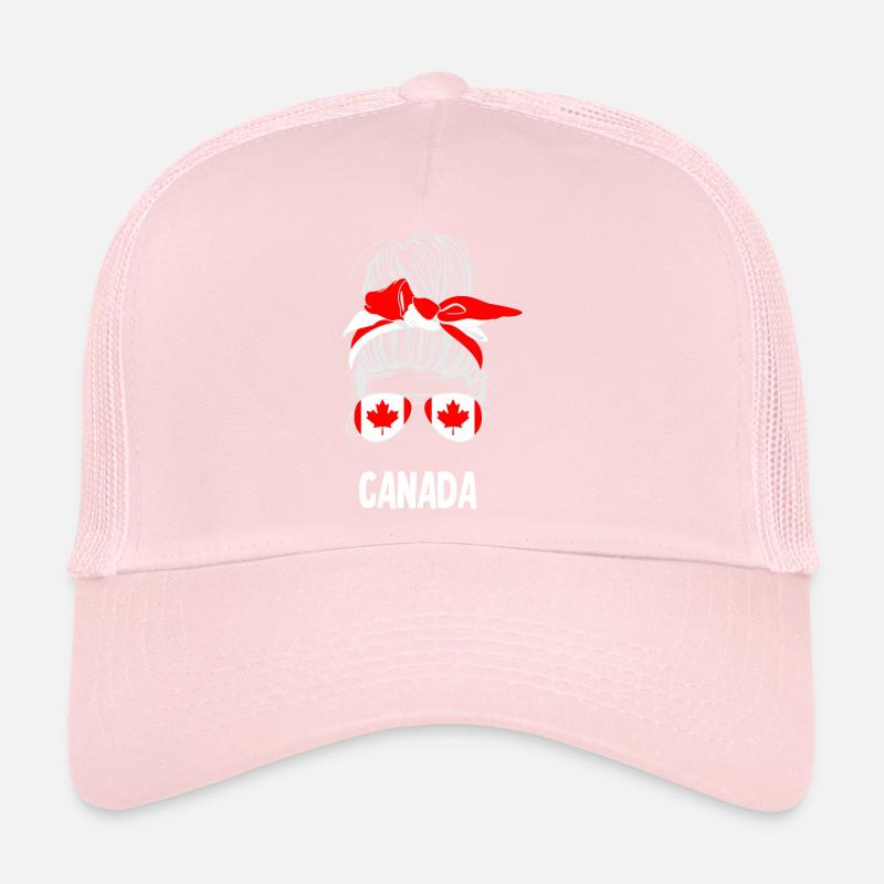 Messy Bun Canada Trucker Cap