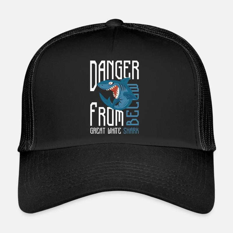 Requins Ailerons de requin sous l’eau Casquette trucker 
