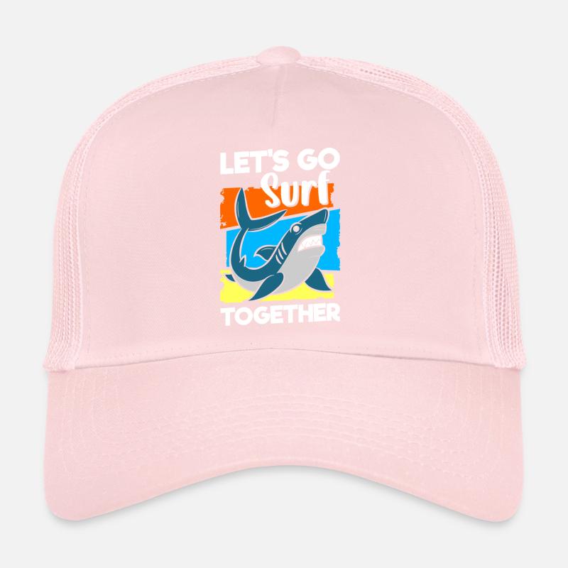 Poisson prédateur sous-marin de mer de requin Casquette trucker 