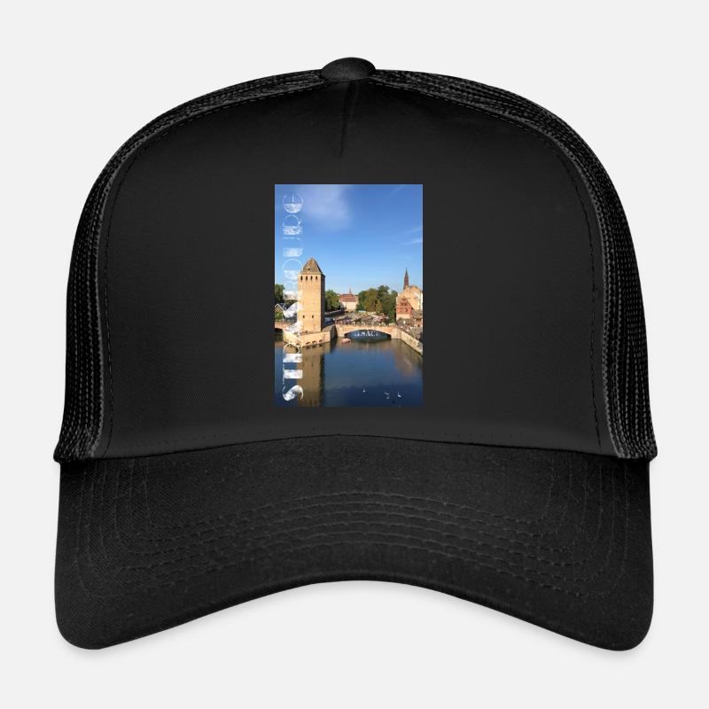 Straßburg Elsass überdachte Brücken Trucker Cap