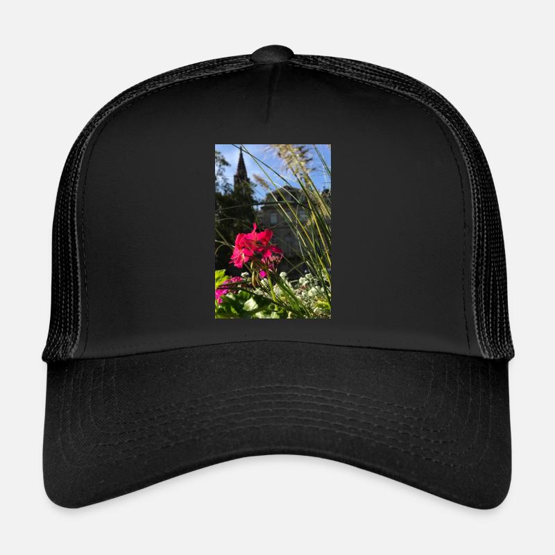 Alsace Strasbourg Cathédrale Fleur Casquette trucker 