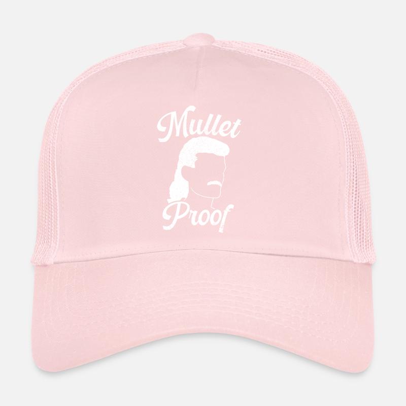 Retro Mullet Proof Mullet Pun Trucker Cap