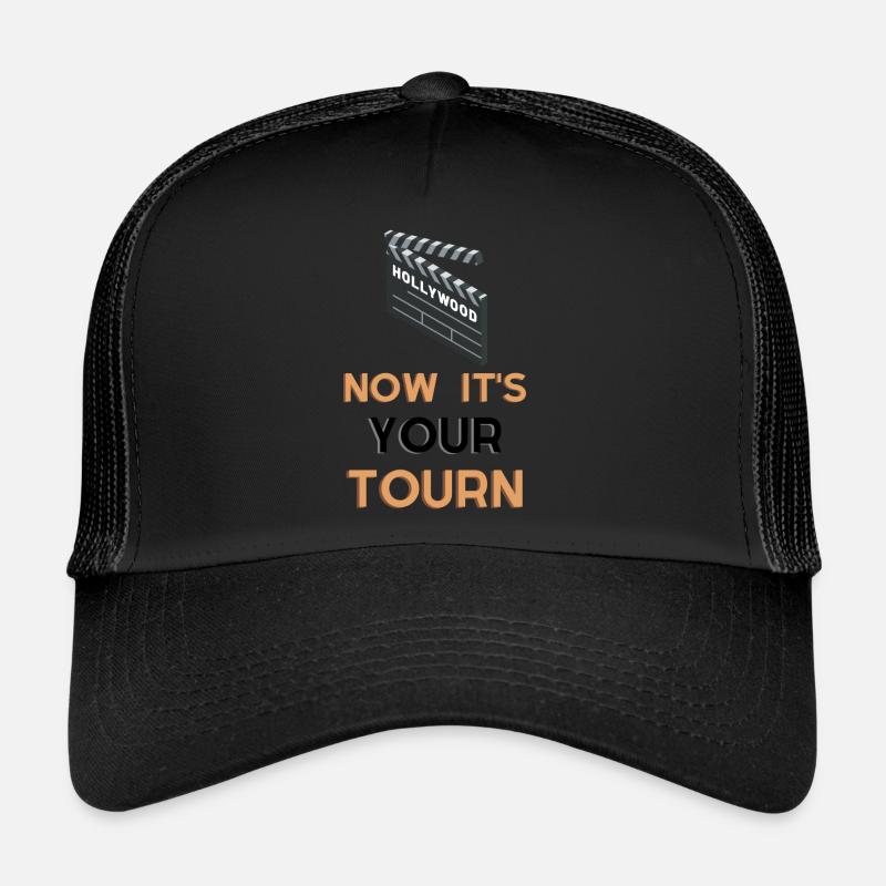 Motivation-now it is your turn - Trucker Cap - Schwarz/Schwarz