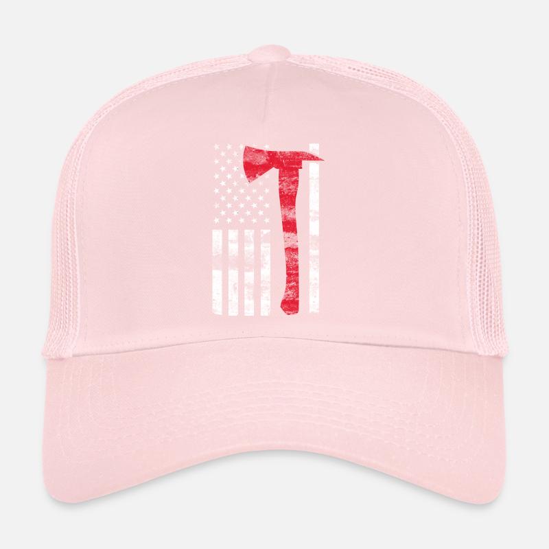 Fireman Axe – Pompier Patriot Casquette trucker 