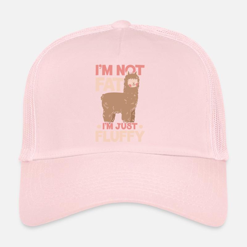 I'm not fat, I'm just fluffy alpaca N Trucker Cap