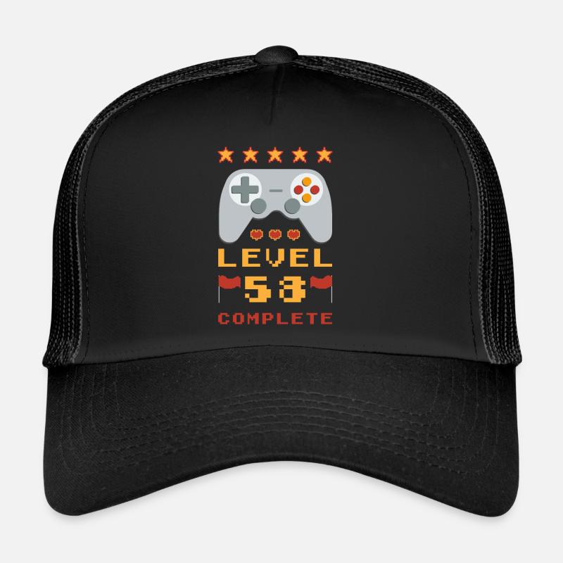 58e anniversaire Niveau 58 Terminé Casquette trucker 