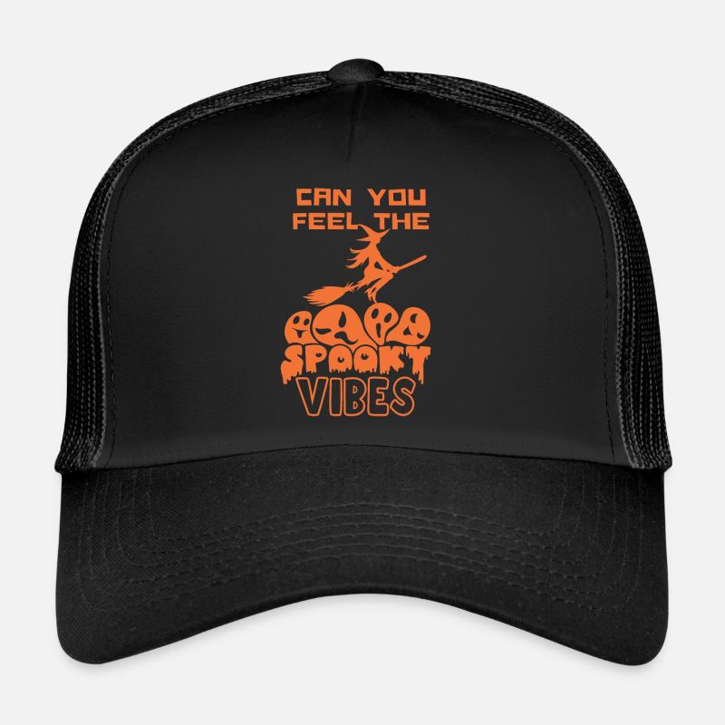Pouvez-vous sentir les vibrations effrayantes, Halloween Casquette trucker 