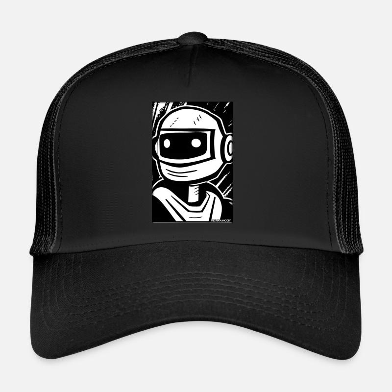 Robot Comic Future Cyborg Machine Technology Casquette trucker 
