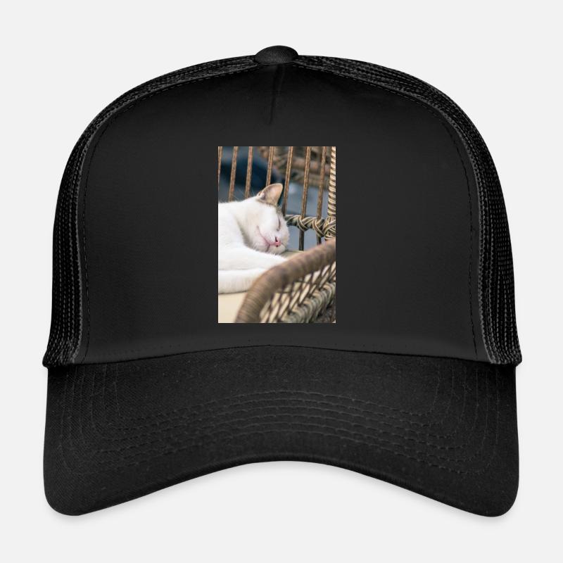 Sleeping Cat Trucker Cap