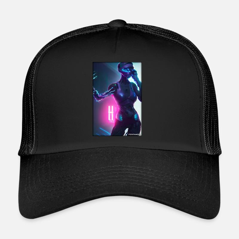 Robot Future Science Machine de science-fiction Casquette trucker 