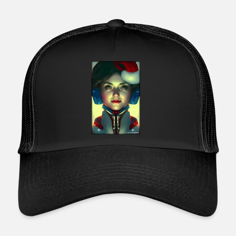 Robots Noël Future Technology Science Casquette trucker 