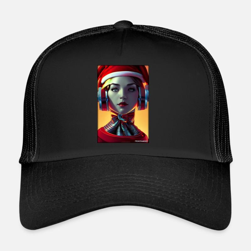 Robots Noël Future Technology Science Casquette trucker 