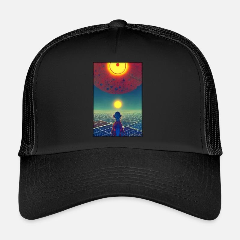 Galaxy Cosmos Universe Solar System Astronaute Casquette trucker 