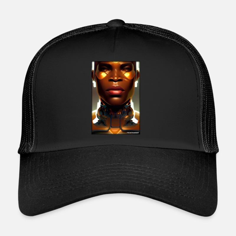 Cyborg Man Future Sci-Fi Machine Technology Casquette trucker 