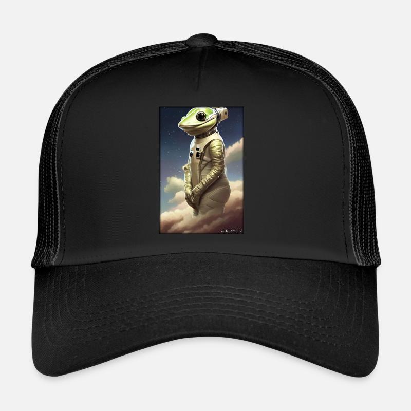 Frog Amphibian Astronaut Future Sci-Fi Technology Casquette trucker 