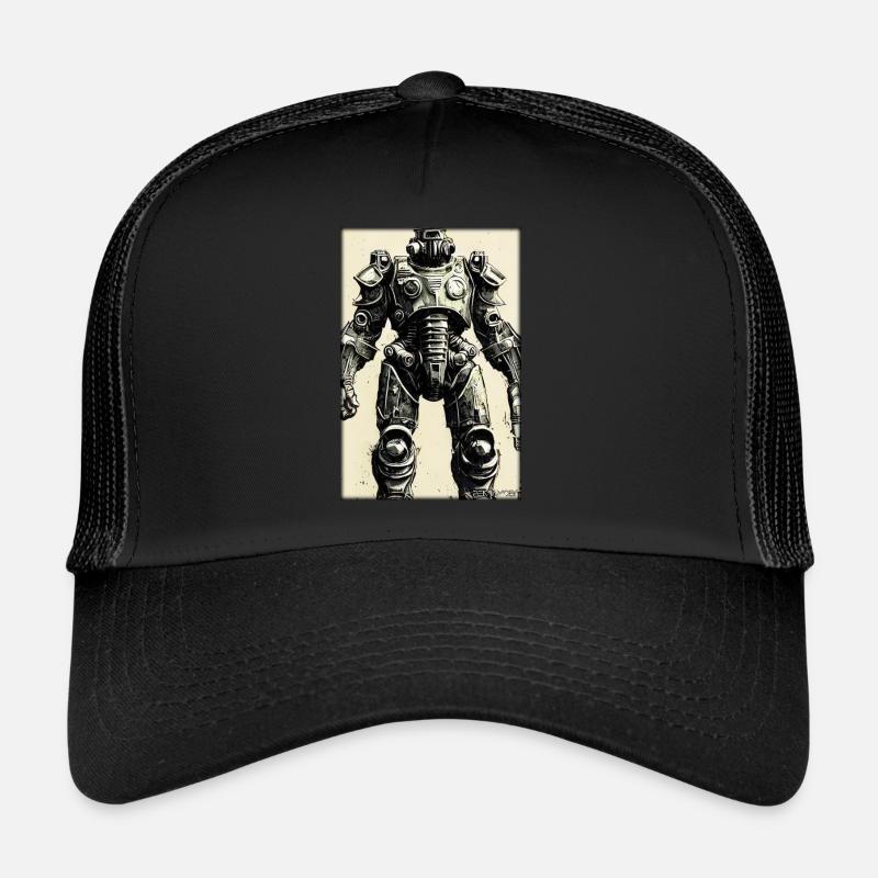 Kampfbot Robot Super Soldier Machine Warrior Trucker Cap