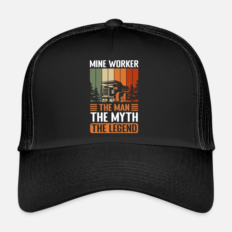 Bergmann Männer Minenarbeiter Helm Trucker Cap