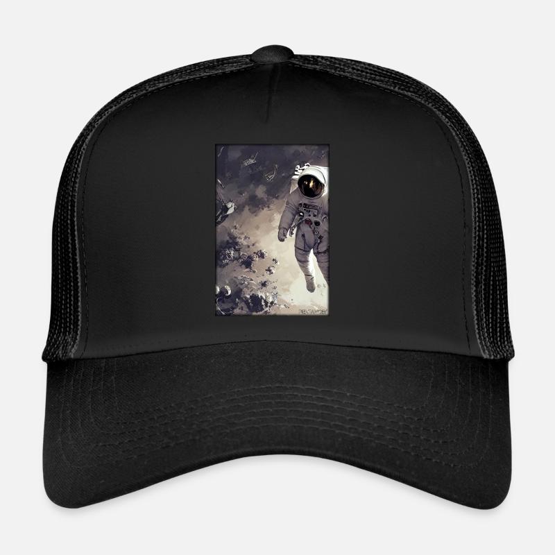 Astronaut Future Sci-Fi Technology Trucker Cap