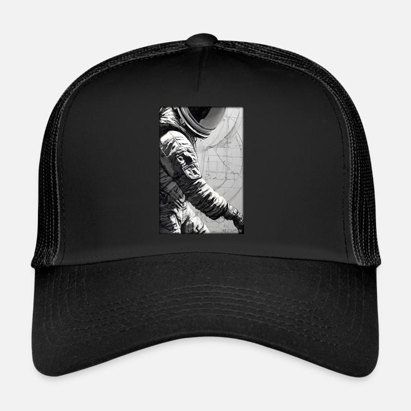 Technologie de science-fiction Astronaut Future Casquette trucker 