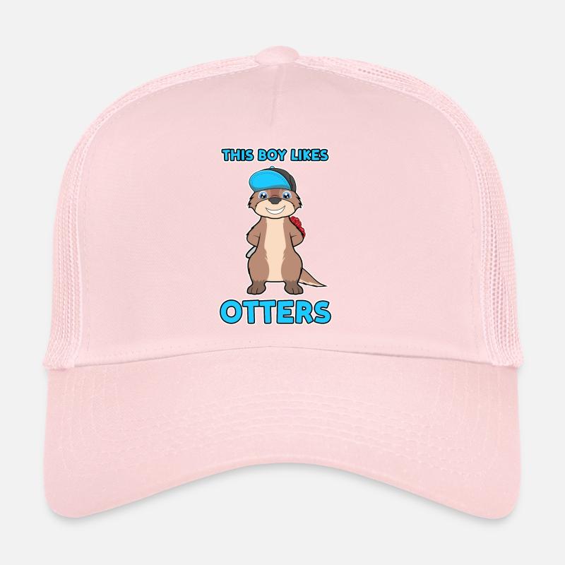 Boy Likes Otters Cooles Zitat Seeotter Waldtier Trucker Cap